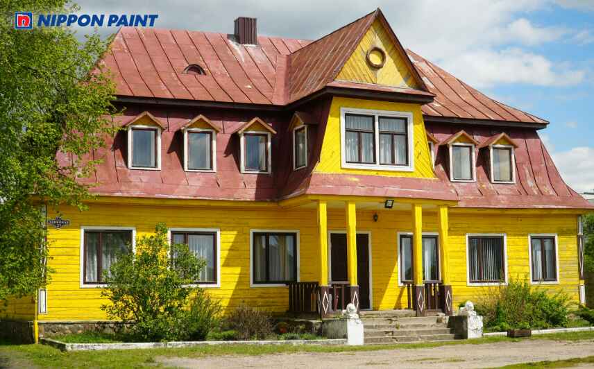 àu vàng nghệ tạo điểm nhấn thị giác cực mạnh cho công trình