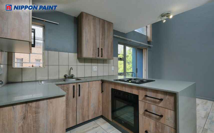 Màu xanh ghi tạo nên một diện mạo mạnh mẽ, sạch sẽ và cực kỳ thời thượng