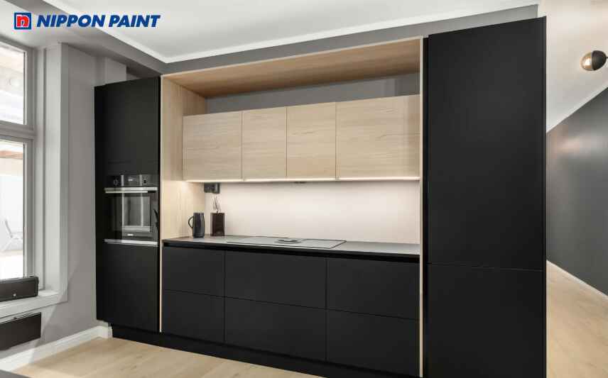 Màu đen tuyền giúp tăng thêm vẻ hiện đại, khỏe khoắn cho ngôi nhà