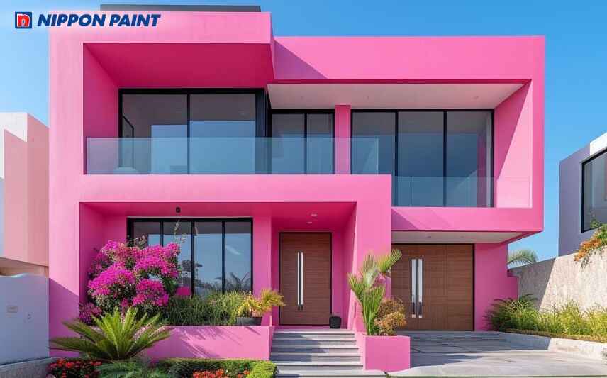 Đậm chất riêng, bừng sáng không gian với sắc hồng rực rỡ