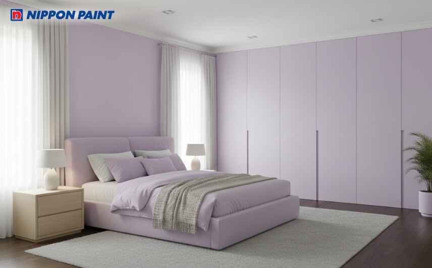 Tím pastel là bản phối hoàn hảo giữa nét hiện đại và sự lãng mạn