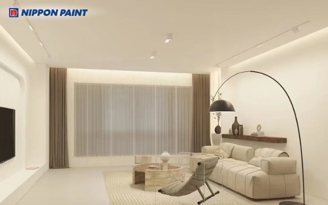 Sơn nhà màu trắng mang lại vẻ đẹp tinh khôi, thanh lịch