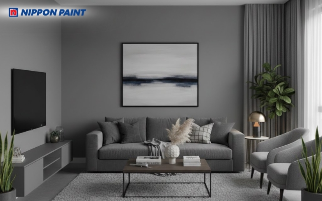 Sơn nhà màu xám mang đến nhiều may mắn cho gia chủ mệnh Kim