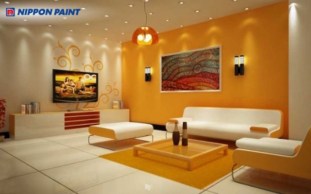 Gam màu vàng đậm giúp không gian nổi bật và ấm áp