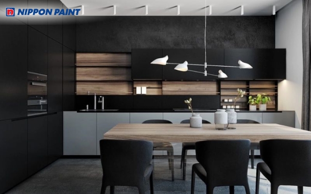 Màu sơn nhà kết hợp nội thất tinh giản cho tuổi Tý mệnh Thủy