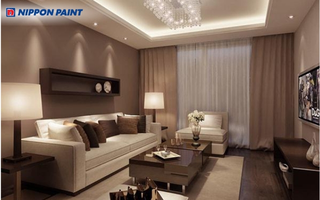 Không gian nhà ở sử dụng màu sơn vàng ấm cho người tuổi Tý mệnh Thổ