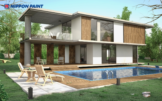 Phối màu sơn Villa cần cân bằng giữa kiến trúc, cảnh quan và phong cách thiết kế