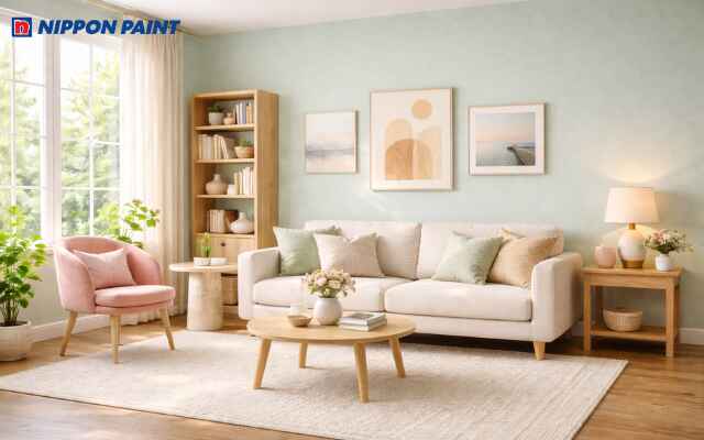 Màu xanh mint vừa mang ý nghĩa tâm lý học, vừa là yếu tố phong thủy khi chọn màu nhà ở