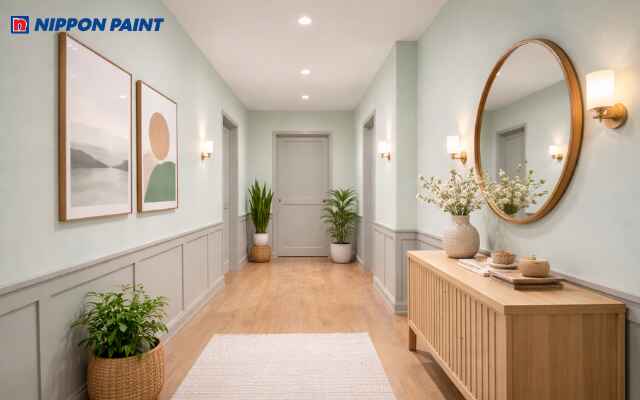 Điểm nhấn tinh tế giúp lối đi trong nhà thêm phần cuốn hút