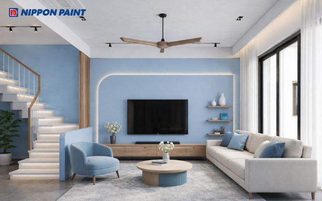 Gia chủ tuổi Nhâm Tuất có thể ưu tiên gam xanh dịu để tăng cảm giác an yên
