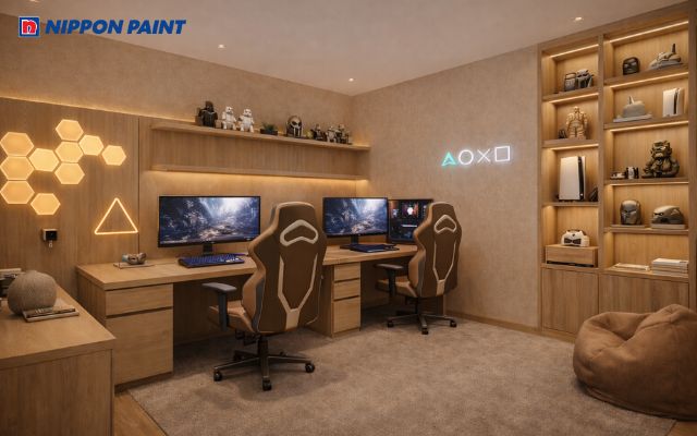 Gia chủ tuổi Đinh Hợi hợp với gam màu mang tính ổn định như nâu đất