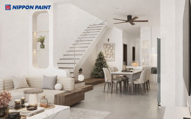 Trắng sứ là lựa chọn an toàn cho phong thủy mệnh Kim trong nhà phố và căn hộ hiện đại