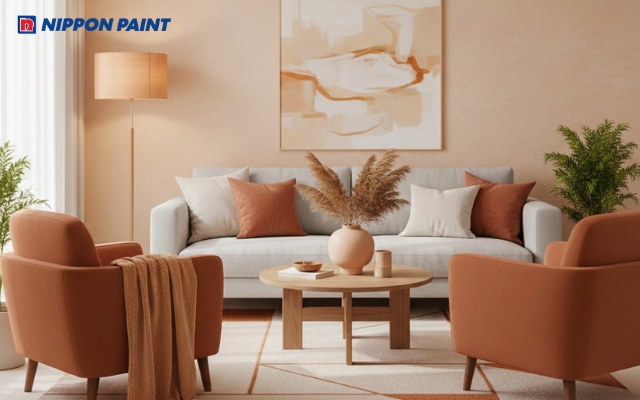 Màu cam trong nội thất tạo điểm nhấn sáng tạo và tăng sinh khí cho căn nhà