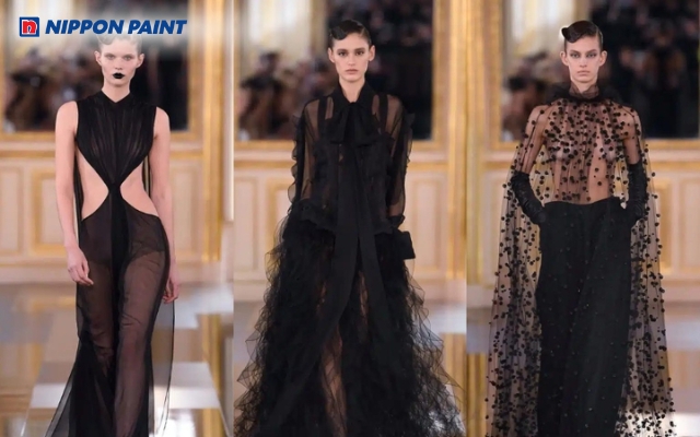 Màu đen được ứng dụng rộng rãi trong lĩnh vực thời trang