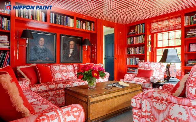 Màu đỏ đại diện cho năng lượng mạnh mẽ đam mê và sức hút trong thiết kế hiện đại