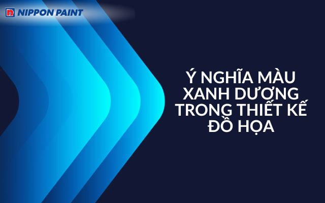 Xanh dương thể hiện sự chuyên nghiệp, đáng tin cậy trong thiết kế đồ họa