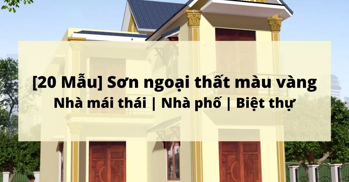 sơn ngoại thất màu vàng
