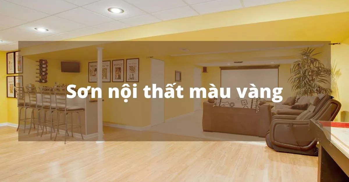 sơn nội thất màu vàng