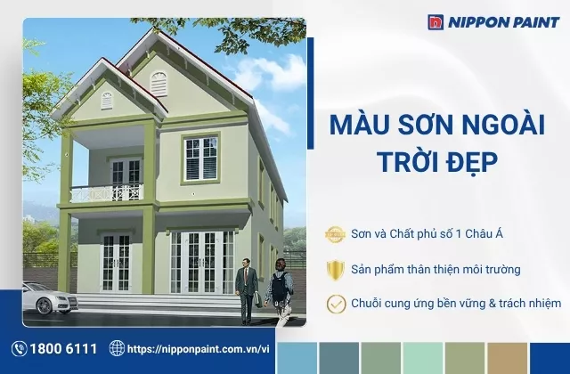 Top 20 mẫu màu sơn ngoài trời đẹp hạn chế phai màu