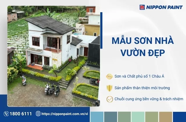 Top 25 mẫu sơn nhà vườn đẹp, hài hòa giữa kiến trúc và cảnh quan