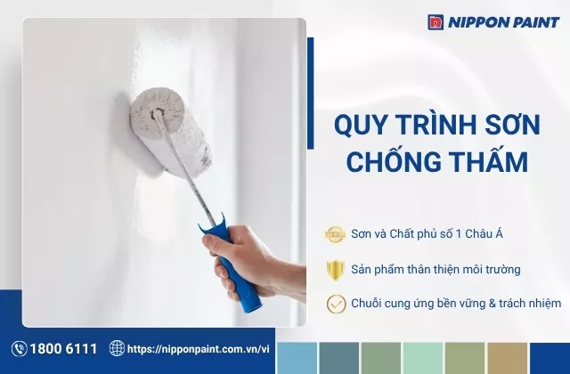 Quy trình sơn chống thấm ngoài trời chuẩn kỹ thuật