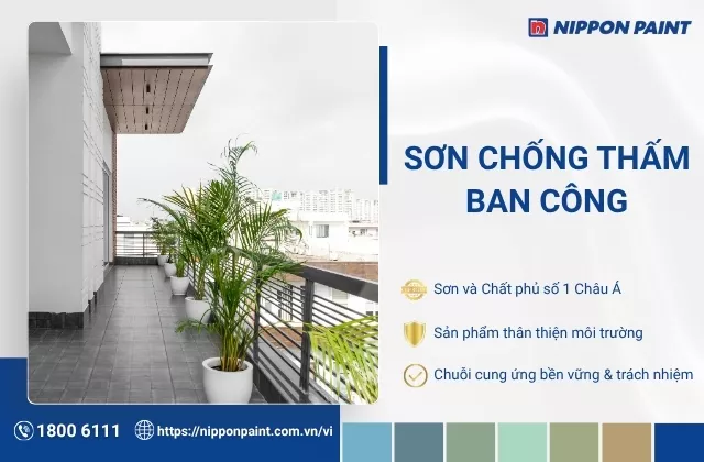 Sơn chống thấm ban công là gì? Phương pháp chống thấm ban công