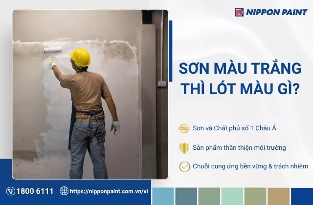 Sơn màu trắng thì lót màu gì? Cách đổi màu sơn tường hiệu quả