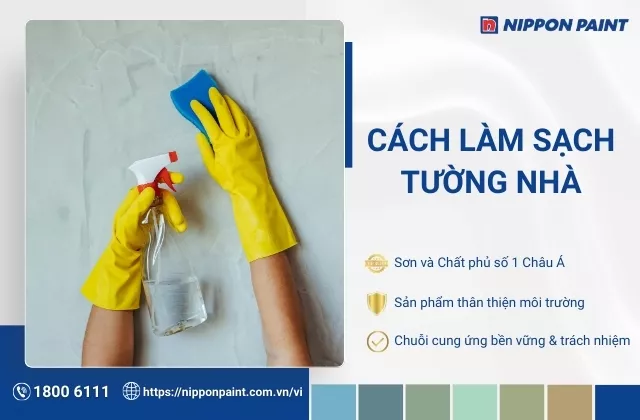 9 cách làm sạch tường nhà đơn giản và hiệu quả