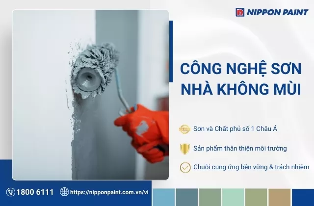 Công nghệ sơn nhà không mùi - Xu hướng của tương lai