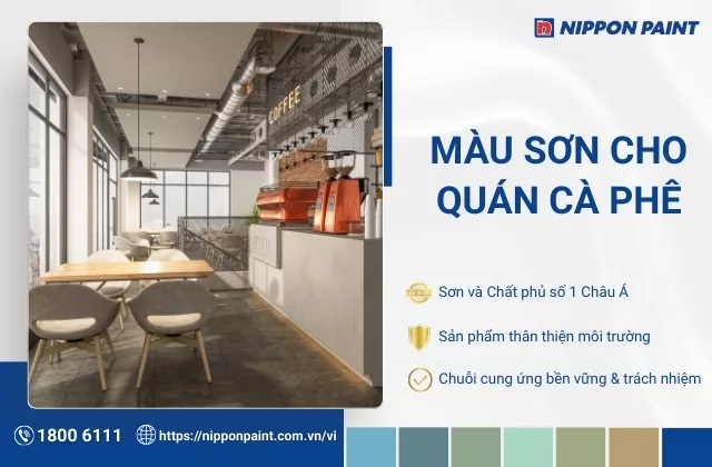 34 màu sơn cho quán cà phê bắt kịp xu hướng hiện nay