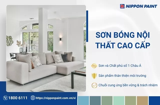 Sơn bóng nội thất cao cấp là gì? Ưu điểm và loại sơn phổ biến