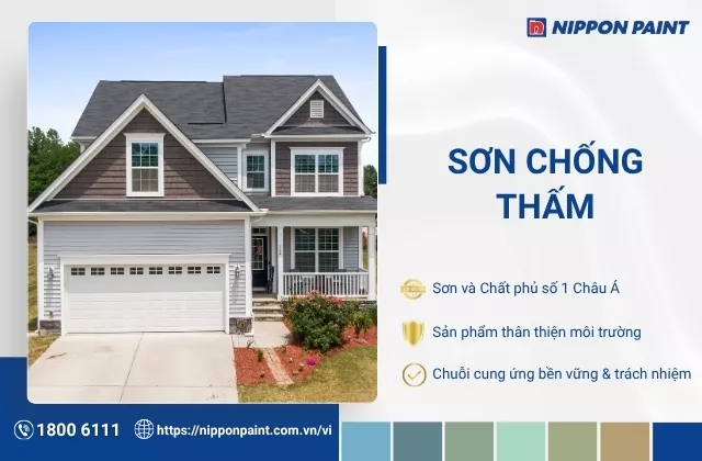 Khám phá top 7 sơn chống thấm tường bền đẹp tại Việt Nam, giúp bảo vệ tường nhà, chống ẩm mốc và kéo dài tuổi thọ công trình