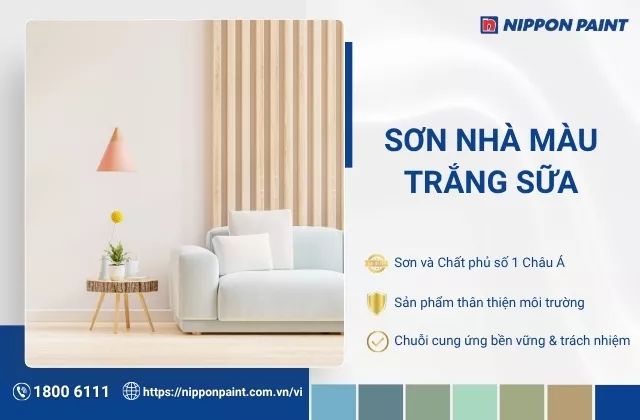 4 Lý do vì sao bạn nên sơn nhà màu trắng sữa?