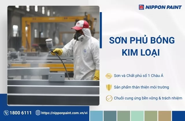 Sơn phủ kim loại là gì? 5 loại sơn phủ bóng kim loại phổ biến