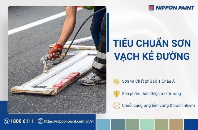 Tiêu chuẩn sơn vạch kẻ đường theo quy định