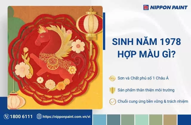 1978 hợp màu gì? Tổng hợp 30 mẫu phối màu sơn nhà đẹp, hài hòa