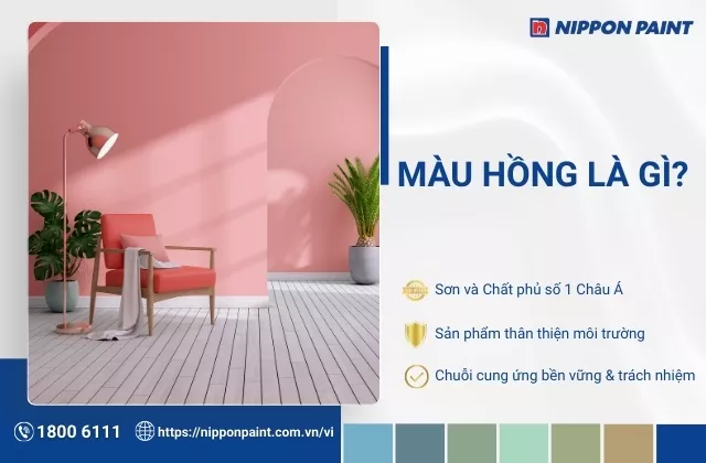 Màu hồng là gam màu được tạo nên từ sự kết hợp giữa đỏ và trắng