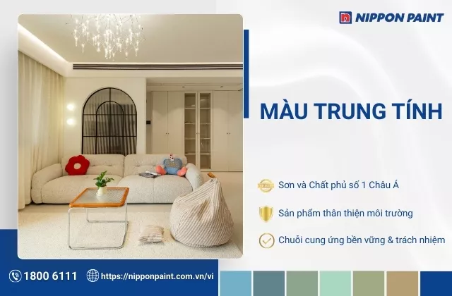 Màu trung tính là gì? Nguyên tắc phối màu chuẩn và hài hòa