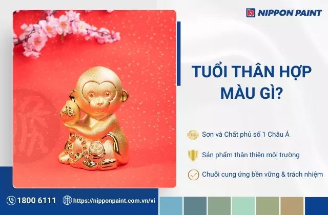 Tuổi Thân hợp màu gì? Gợi ý 25 mẫu phối màu sơn nhà hợp tuổi Thân