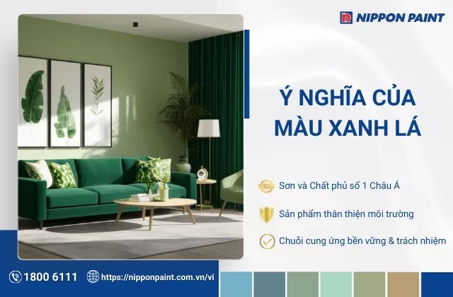 Ý nghĩa màu xanh lá trong thiết kế, cuộc sống và cách phối màu