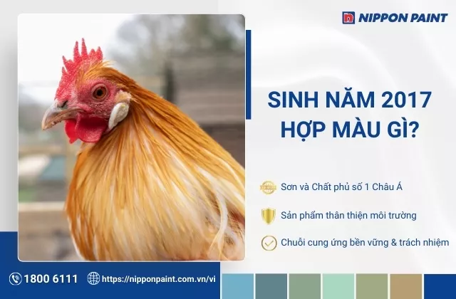 2017 hợp màu gì? Tham khảo 20+ mẫu màu sơn nhà hợp tuổi Đinh Dậu, rước tài lộc