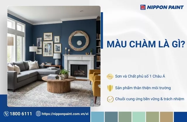 Màu chàm là màu gì? Nguồn gốc và ý nghĩa trong thiết kế nội thất