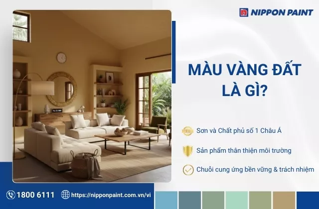 Màu vàng đất là gì? Ý nghĩa và ứng dụng màu vàng đất trong thiết kế nội thất