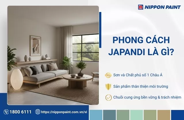 Phong cách Japandi là gì? Gợi ý màu sơn và 25 mẫu ứng dụng phong cách Japandi