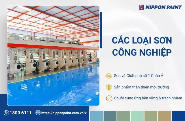 5 loại sơn công nghiệp phổ biến trên thị trường hiện nay