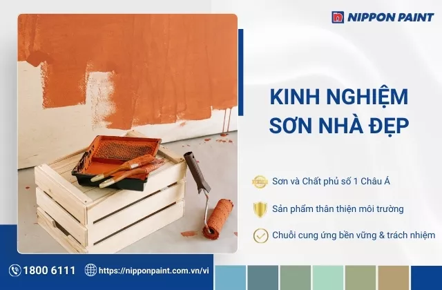 Kinh nghiệm chọn sơn tường nhà đẹp và lưu ý khi sơn nhà