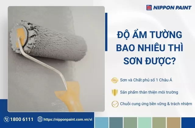  Độ ẩm tường bao nhiêu thì sơn được? Cách đo độ ẩm tường chính xác