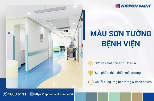 Gợi ý màu sơn tường bệnh viện phù hợp với từng không gian