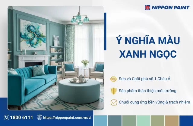 Màu xanh ngọc là gì? Ý nghĩa màu xanh ngọc trong thiết kế và cuộc sống