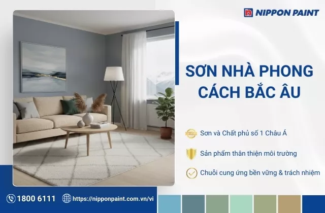 Sơn nhà phong cách Bắc Âu – Xu hướng xây dựng nhà đẹp